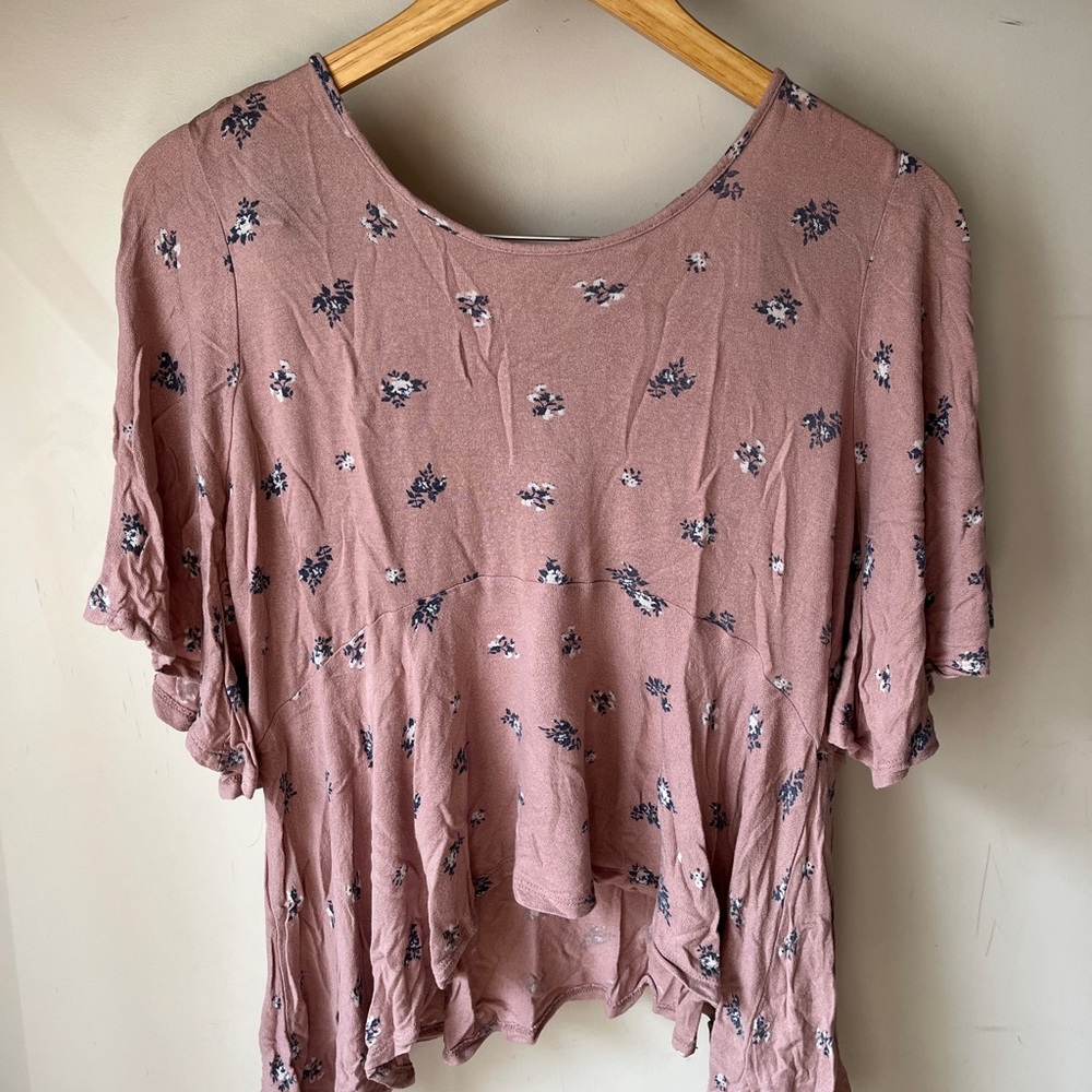 Lucky Brand Floral Mauve Women's Top
